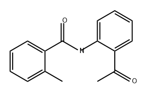 Benzamide, N-(2-acetylphenyl)-2-methyl- Structure