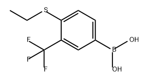 Boronic acid, B-[4-(ethylthio)-3-(trifluoromethyl)phenyl]- Structure