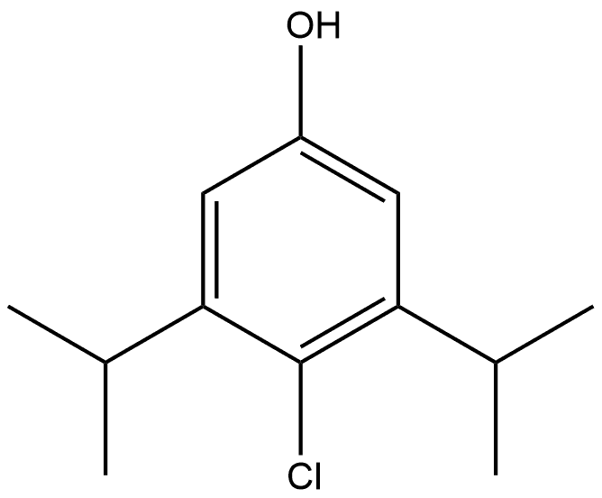 4-chloro-3,5-diisopropylphenol Structure