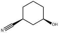 Cyclohexanecarbonitrile, 3-hydroxy-, (1S-cis)- (9CI) Structure