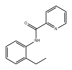 2-Pyridinecarboxamide, N-(2-ethylphenyl)- Structure