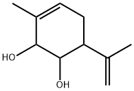 3-Cyclohexene-1,2-diol, 3-methyl-6-(1-methylethenyl)- Structure