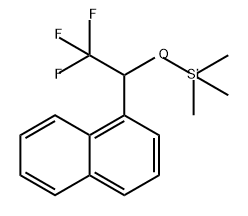 Naphthalene, 1-[2,2,2-trifluoro-1-[(trimethylsilyl)oxy]ethyl]- Structure