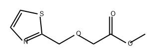 Acetic acid, 2-(2-thiazolylmethoxy)-, methyl ester Structure