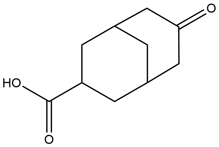 Bicyclo[3.3.1]nonane-3-carboxylic acid, 7-oxo-, (3-exo)- Structure