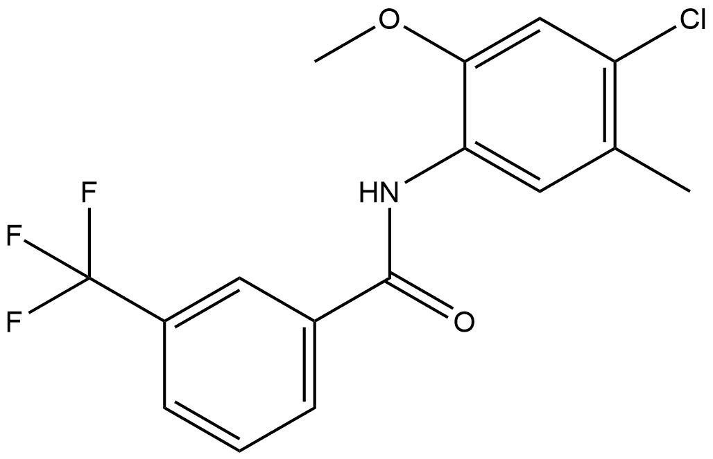 N-(4-Chloro-2-methoxy-5-methylphenyl)-3-(trifluoromethyl)benzamide Structure