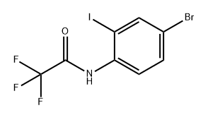 Acetamide, N-(4-bromo-2-iodophenyl)-2,2,2-trifluoro- 구조식 이미지