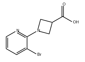 3-Azetidinecarboxylic acid, 1-(3-bromo-2-pyridinyl)- Structure