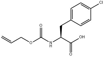 L-Phenylalanine, 4-chloro-N-[(2-propen-1-yloxy)carbonyl]- Structure