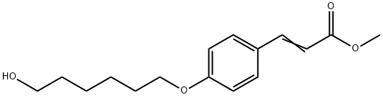 2-Propenoic acid, 3-[4-[(6-hydroxyhexyl)oxy]phenyl]-, methyl ester Structure