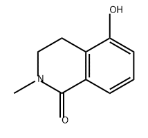 1(2H)-Isoquinolinone, 3,4-dihydro-5-hydroxy-2-methyl- 구조식 이미지