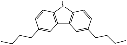 9H-Carbazole, 3,6-dibutyl- Structure