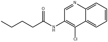 Pentanamide, N-(4-chloro-3-quinolinyl)- Structure