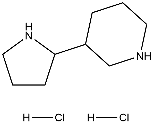 3-(2-Pyrrolidinyl)piperidine dihydrochloride Structure