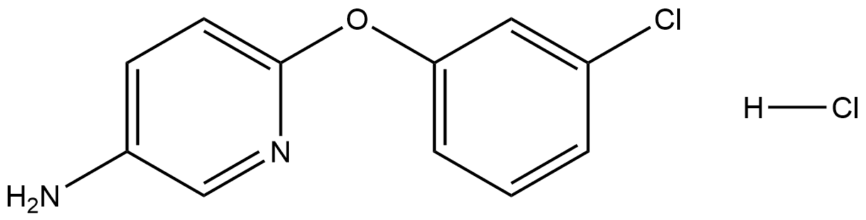 3-Pyridinamine, 6-(3-chlorophenoxy)-, hydrochloride (1:1) Structure