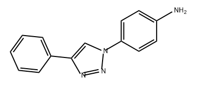 Benzenamine, 4-(4-phenyl-1H-1,2,3-triazol-1-yl)- 구조식 이미지