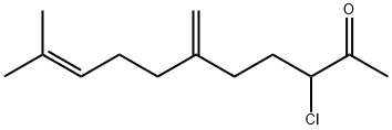 9-Undecen-2-one, 3-chloro-10-methyl-6-methylene- Structure