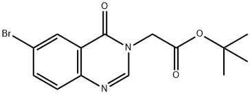 tert-butyl
2-(6-bromo-4-oxo-3,4-dihydroquinazolin-3-yl)acet
ate Structure