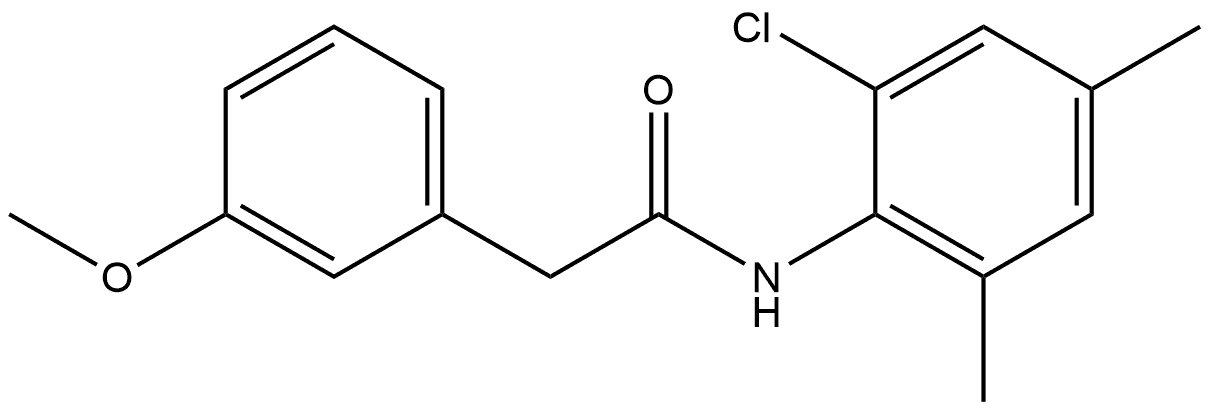 N-(2-Chloro-4,6-dimethylphenyl)-3-methoxybenzeneacetamide Structure