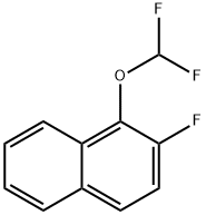 Naphthalene, 1-(difluoromethoxy)-2-fluoro- Structure