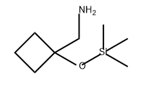 Cyclobutanemethanamine, 1-[(trimethylsilyl)oxy]- Structure