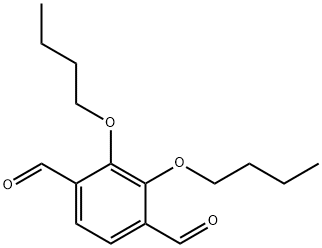 2,3-di-n-butoxyterephthalaldehyde Structure