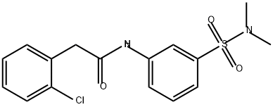 2-(2-chlorophenyl)-N-[3-(dimethylsulfamoyl)pheny
l]acetamide Structure