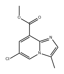 Imidazo[1,2-a]pyridine-8-carboxylic acid, 6-chloro-3-methyl-, methyl ester Structure