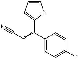 2-Propenenitrile, 3-(4-fluorophenyl)-3-(2-furanyl)- 구조식 이미지