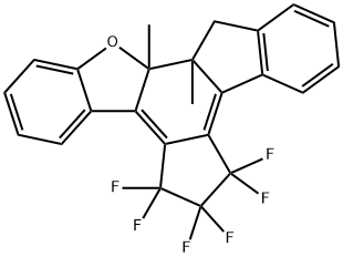 Benzo[b]cyclopenta[3,4]fluoreno[2,1-d]furan, 5,5,6,6,7,7-hexafluoro-5,6,7,12a,12b,13-hexahydro-12a,12b-dimethyl- Structure