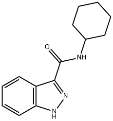 N-Cyclohexyl-1H-indazole-3-carboxamide 구조식 이미지