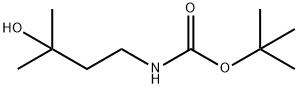 Carbamic acid, N-(3-hydroxy-3-methylbutyl)-, 1,1-dimethylethyl ester Structure