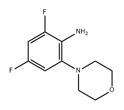 Benzenamine, 2,4-difluoro-6-(4-morpholinyl)- Structure