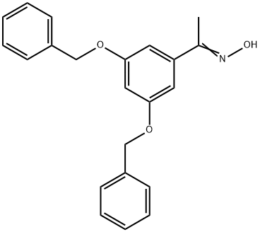 Ethanone, 1-[3,5-bis(phenylmethoxy)phenyl]-, oxime Structure