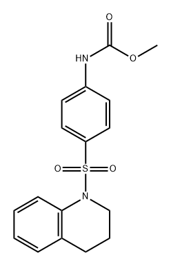 Carbamic acid, [4-[(3,4-dihydro-1(2H)-quinolinyl)sulfonyl]phenyl]-, methyl ester (9CI) Structure