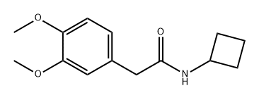 Benzeneacetamide, N-cyclobutyl-3,4-dimethoxy- 구조식 이미지