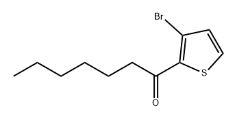 1-Heptanone, 1-(3-bromo-2-thienyl)- Structure