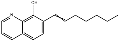 7-(Hept-1-en-1-yl)quinolin-8-ol 구조식 이미지