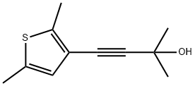 3-Butyn-2-ol, 4-(2,5-dimethyl-3-thienyl)-2-methyl- Structure