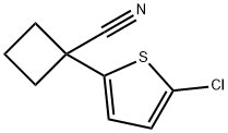 Cyclobutanecarbonitrile, 1-(5-chloro-2-thienyl)- Structure