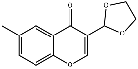 3-(1,3-Dioxolan-2-yl)-6-methyl-4H-chromen-4-one 구조식 이미지