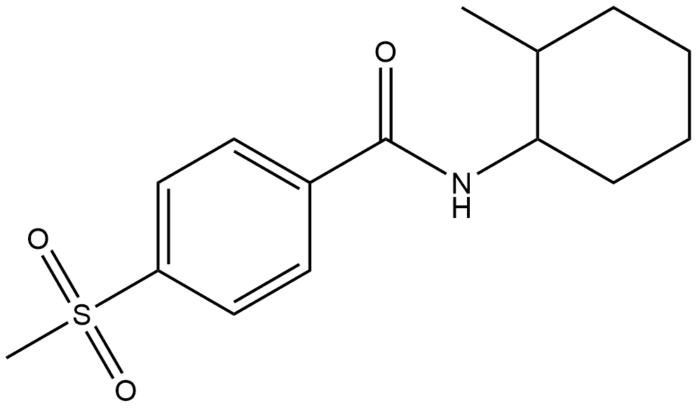 N-(2-Methylcyclohexyl)-4-(methylsulfonyl)benzamide Structure