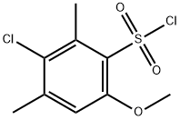 Benzenesulfonyl chloride, 3-chloro-6-methoxy-2,4-dimethyl- Structure