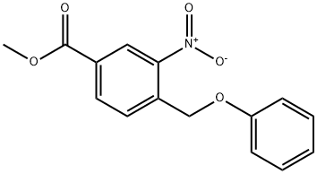 Benzoic acid, 3-nitro-4-(phenoxymethyl)-, methyl ester Structure