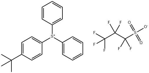 Sulfonium, [4-(1,1-dimethylethyl)phenyl]diphenyl-, 1,1,2,2,3,3,3-heptafluoro-1-propanesulfonate (1:1) Structure