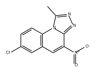 [1,2,4]Triazolo[4,3-a]quinoline, 7-chloro-1-methyl-4-nitro- Structure