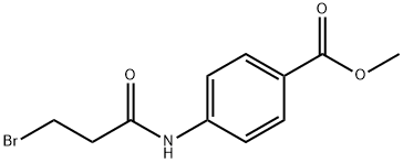 Benzoic acid, 4-[(3-bromo-1-oxopropyl)amino]-, methyl ester Structure