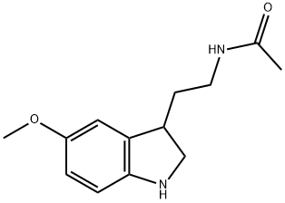 Acetamide, N-[2-(2,3-dihydro-5-methoxy-1H-indol-3-yl)ethyl]- Structure