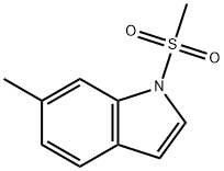 6-Methyl-1-(methylsulfonyl)-1H-indole 구조식 이미지