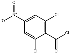 Benzoyl chloride, 2,6-dichloro-4-nitro- 구조식 이미지